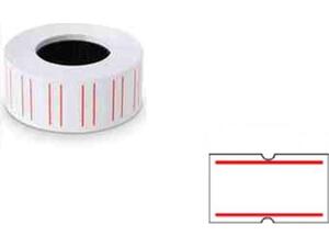 Ετικέτες ετικετογράφου 21x12 mm κόκκινη ρίγα (1 τεμάχιο) 800 ετικέτες